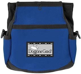 img 1 attached to 🐶 Blue Deluxe Dog Training Bag with Belt - Rapid Rewards by Doggone Good!