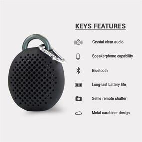 img 2 attached to Enhance Your Mobile Music Experience with Divoom Bluetune Bean Bluetooth Speaker - Black