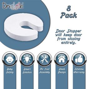 img 3 attached to 🚪 Child Proof Door Stopper - Set of 8 Finger Pinch Guards - Prevent Baby/Toddler Injuries - Extra Soft Foam - Large Universal Sleek Design - by Driddle