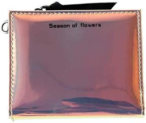 img 4 attached to 🌈 Bifold Leather Wallet in Holographic Finish with Zipper for Women's Handbags & Wallets