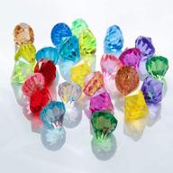 💎 jane shop acrylic diamonds: 26mm table confetti crystals & vase fillers (120 pcs assorted color) logo
