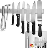 🔪 modern innovations 16 inch stainless steel double sided magnetic knife bar: the ultimate kitchen organizer and tool holder logo