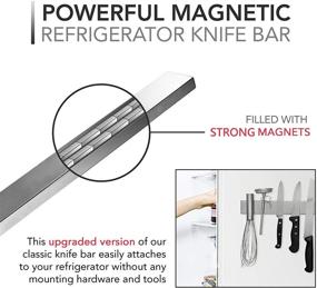 img 3 attached to 🔪 Modern Innovations 16 Inch Stainless Steel Double Sided Magnetic Knife Bar: The Ultimate Kitchen Organizer and Tool Holder