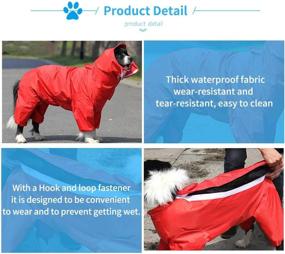 img 2 attached to 🐶 Ultimate Protection for Dogs: Waterproof Dog Raincoat with Breathable Hood - Ideal Rain Jacket for Small, Medium, and Large Dogs