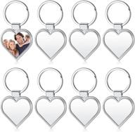 pieces sublimation keychain project supplies logo