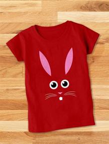 img 1 attached to 🐰 Cute Bunny Face Toddler T Shirt: Girls' Clothing & Tops for Fashionable Little Ones