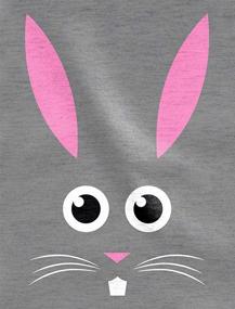 img 3 attached to 🐰 Cute Bunny Face Toddler T Shirt: Girls' Clothing & Tops for Fashionable Little Ones