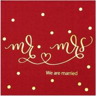 burgundy gold wedding napkins logo