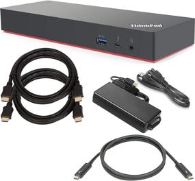 img 4 attached to Lenovo ThinkPad Thunderbolt 3 Dock Gen 2 (135W) (40AN0135US) + SSD Starter Bundle: Enhanced Connectivity and Storage Solution