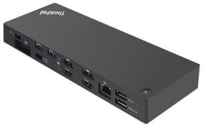 img 1 attached to Lenovo ThinkPad Thunderbolt 3 Dock Gen 2 (135W) (40AN0135US) + SSD Starter Bundle: Enhanced Connectivity and Storage Solution