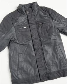 img 2 attached to 🧥 URBAN REPUBLIC Leather Officer Jacket: Stylish Boys' Clothing for Jackets & Coats