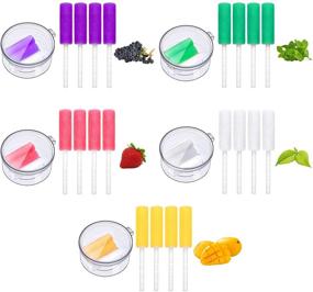 img 2 attached to Aligner Chewies Sets - 20 Pieces, 5 Fruit Flavors - Tray Seaters with Grip Handles and Storage Boxes for Retainers, Aligner Tray Seaters - 5 Vibrant Colors