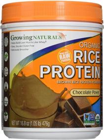 img 3 attached to 🍫 Growing Naturals Rice Protein Chocolate Powder: Nutrient-packed 476G/16.80 Ounces