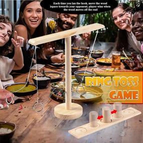 img 2 attached to 🪁 Handcrafted Wooden Hook and Ring Game - Fun Party Game for Kids and Adults, Great for Backyard Entertainment