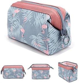 img 2 attached to Waterproof Toiletry Multi Function Cosmetic Flamingo