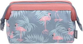 img 4 attached to Waterproof Toiletry Multi Function Cosmetic Flamingo