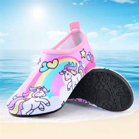 img 1 attached to 👟 Sunnywoo Water Shoes for Kids Girls Boys - Quick Dry Non-Slip Swim Shoes for Beach and Outdoor Sports