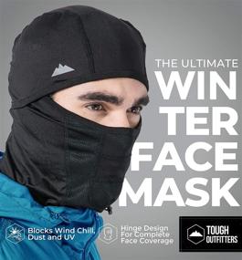 img 3 attached to ❄️ Winter Ski Mask - Unisex Balaclava Face Mask for Cold Weather - Ideal Gear for Snowboarding, Skiing & Motorcycle Riding (Black)