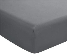 img 2 attached to 🛏️ Gray Queen Size Villand Bed Sheet Set - Extra Soft Brushed Microfiber 1800 Bedding, Luxury 16" Deep Pocket, Breathable & Stain Resistant, Wrinkle Free - 4 Piece