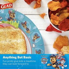 img 1 attached to 🐾 Glad for Kids Paw Patrol Paper Plates - Chase from Paw Patrol Plates for Kids - Heavy Duty Disposable Plates Paw Patrol - Chase 8.5" Round Plates 20ct - Kids Plates - Paw Patrol Party Supplies