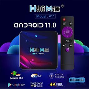 img 3 attached to H96 Max Android 11.0 RK3318 Quad-Core 4G+64GB Smart TV Box: 2.4G WiFi, 4K Ultra HD Streaming Media Player