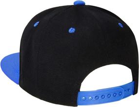 img 1 attached to Stylish 12 Pack Snapback Hat Caps: Blank Solid Colors, Adjustable Size - Wholesale Offer by Falari!