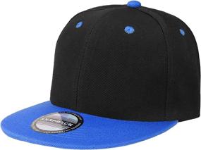 img 2 attached to Stylish 12 Pack Snapback Hat Caps: Blank Solid Colors, Adjustable Size - Wholesale Offer by Falari!