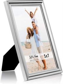 img 3 attached to 🖼️ Enhance Your Home Decor with LaVie Home 5x7 Picture Frames - 6 Pack, Silver - Elegant Beveled Detail Design - High Definition Glass - Wall or Tabletop Display - Set of 6 Basic Collection