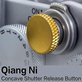 img 2 attached to Soft Shutter Release Button (2 Pack/Gold) High-End Pure Copper Camera Shutter Button