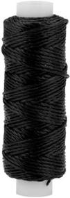 img 2 attached to Tandy Leather Waxed Nylon Thread 25 yds Black 1227-01 - Durable & Professional-grade Stitching Thread for Leather craft