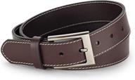 👔 authentic brown leather belt: a must-have accessory for handsome men logo