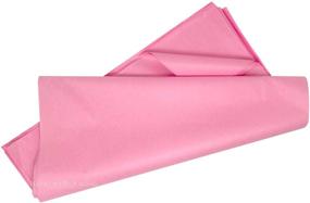 img 4 attached to 🎀 Vibrant Bubblegum Pink Tissue Paper in Bulk: 15" x 20", Pack of 100 Sheets