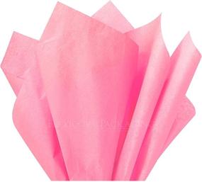 img 3 attached to 🎀 Vibrant Bubblegum Pink Tissue Paper in Bulk: 15" x 20", Pack of 100 Sheets
