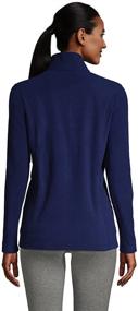 img 3 attached to Lands End Fleece Jacket Regular Women's Clothing for Coats, Jackets & Vests