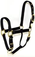 🐴 hamilton adjustable chin nylon halter: premium 1-inch safety and comfort logo