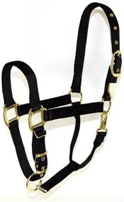 img 2 attached to 🐴 Hamilton Adjustable Chin Nylon Halter: Premium 1-Inch Safety and Comfort