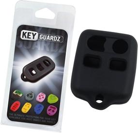 img 1 attached to Ultimate Protection for your Keyless Entry Remote: KEYGUARDZ Black Rubber Key Fob Skin Cover Protector