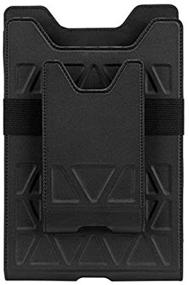 img 2 attached to 📱 Targus Field-Ready Universal Holster with Secure Slim Fit, Elastic Sides, 360-Degree Rotating Belt Clip for 7-8-Inch Tablets and Mobile Smartphones, Portrait View (THZ711GLZ)