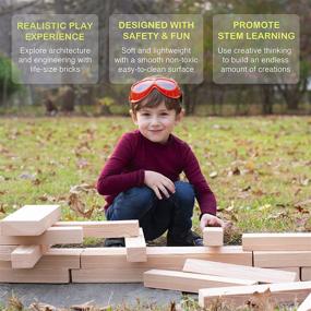 img 1 attached to 🧱 FOAM Wooden Building Blocks by Playlearn: Enhance Learning and Play