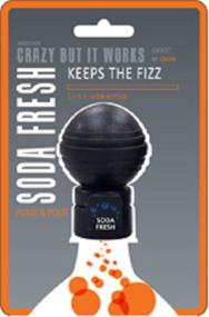 img 1 attached to 🍾 Soda Fresh Pump & Pour Fizz Keeper Cap - Black by JOKARI: Preserve Carbonation in 2 Liter Bottles
