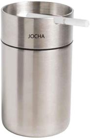 img 4 attached to 🚗 JOCHA Car Ashtray with Lid - Smell Proof Stainless Steel Portable Smokeless Detachable Windproof Self-Extinguishing Butt Bucket Ash Tray - Fits Most Car Cup Holders - Ideal for Outdoor Travel, Home, and Office (Silver)
