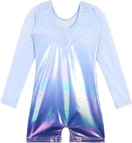 img 3 attached to 🤸 BAOHULU Sparkle Stripes Tank Leotard for Girls Gymnastics: Perfect Toddler Biketard