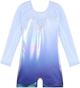 img 4 attached to 🤸 BAOHULU Sparkle Stripes Tank Leotard for Girls Gymnastics: Perfect Toddler Biketard