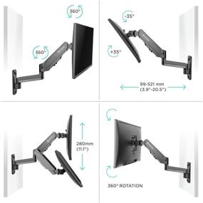 img 1 attached to ONKRON Monitor Wall Mount Bracket Television & Video