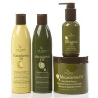 🥥 macadamia oil revitalizing combo shampoo & conditioner 10oz, deep repair masque 8oz, hair serum 4oz logo