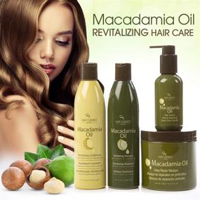 img 1 attached to 🥥 Macadamia Oil Revitalizing Combo Shampoo & Conditioner 10oz, Deep Repair Masque 8oz, Hair Serum 4oz