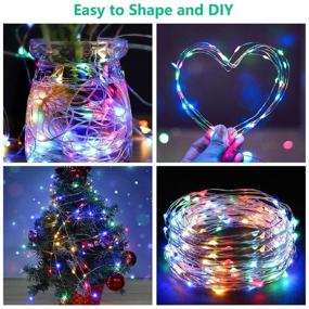 img 1 attached to 🔌 Twinkle Lights for Bedroom: 300 LED Curtain String, 9.8x9.8 Feet USB Plug-in, 8 Lighting Modes, Remote Control - Perfect for Indoor, Outdoor, Garden Weddings, Party, Christmas Décor