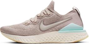 img 1 attached to 👟 Nike Women's Epic React Flyknit 2 Running Shoes (8, Partical Brown/Teal): Superior Performance and Style for Female Runners