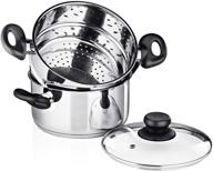 🍳 premium stainless steel cookware: chef's star 2 quart steamer basket set logo