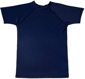 img 4 attached to 👕 Bestry Boys' Short Sleeve Rashguard Swim Shirt, Kids Toddler Swimwear Rash Guard with UPF 50+ Sun Protection